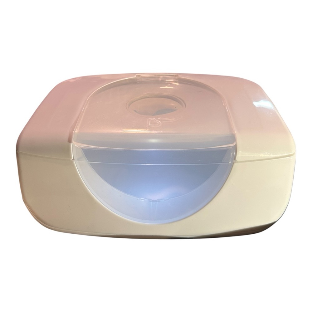 Munchkin Bright & Warm Wipe Warmer - White night light with cord EUC